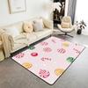 Christmas Decor Carpet Star Snowflake Sugar Pattern Mat Cute Home Decor Non-Slip Rug for Living Room Bedroom Kids Room