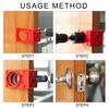 Professional 2-3/8" To 1-3/4" Wood Door Lock Fitting Kit With Hole Cutter And Adjustable Templates For Easy Installation