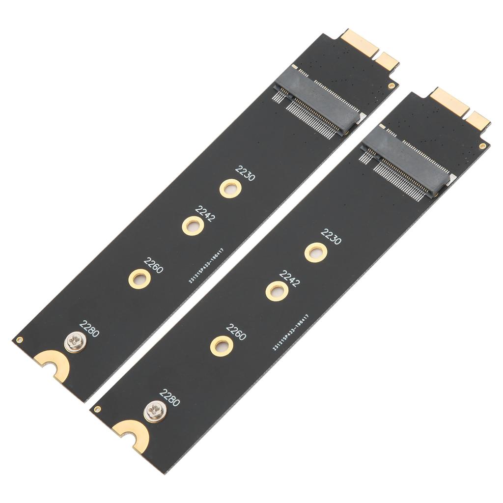 2pcs For SATA M.2 NGFF SSD To 2010 2011 for OS X Air A1370 A1369 Converter Adapter Card (12+6 Contacts)