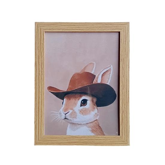 

Декоративная живопись Яркий внешний вид Ковбой Утка Кролик Медведь Серия Животная декоративная живопись Rabbit