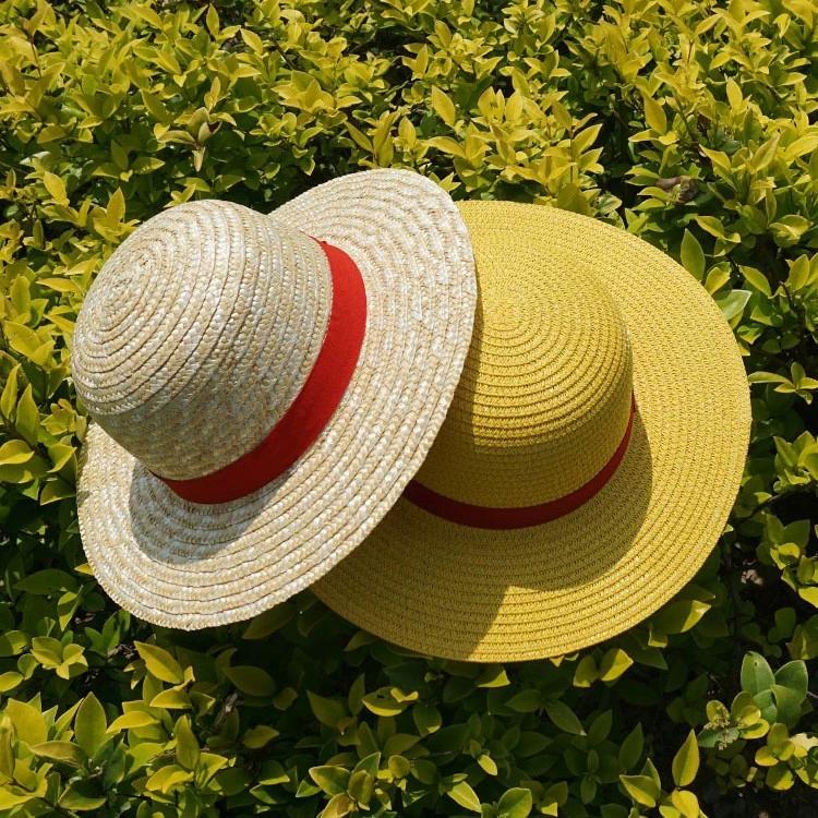 Luffy Straw Hat Anime Luffy Cosplay Hat Luffy Performance Props Costume Party Yellow Summer Strawhats Halloween Costume Hat