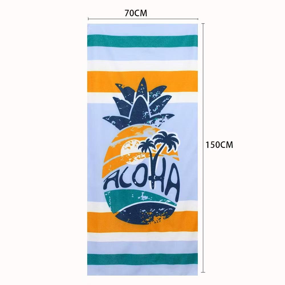 Modern Microfiber Beach Towel Large Printed Breathable Water-Absorbent for Outdoor Sports Fitness Bath Towel