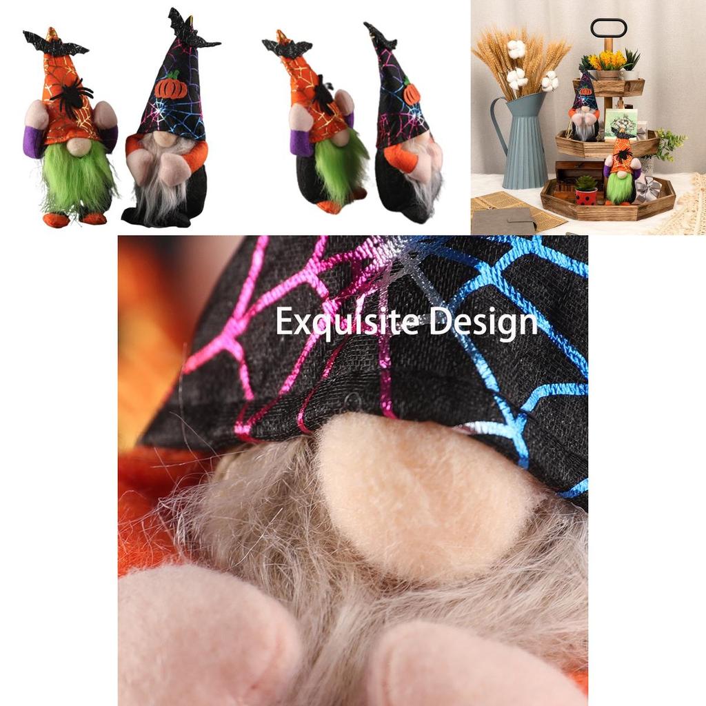 Adorable Halloween Gnomes Plush Toy Figures For Home Decor And Kids' Gifts