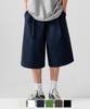 FP142 Slacks One-Pleat Half Pants Navy Yksp1451