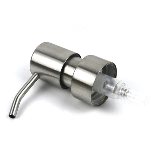 Erogatore di Sapone Liquido Schiumogeno in Acciaio Inossidabile Pompa Erogatrice Ugello Flacone Testa a Pressione