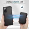 For Samsung Galaxy S20 FE Case JEEHOOD J05 Leather Mobile Cover with Detachable Magnetic Card Bag