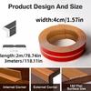 1PC 2/3metersX4cm Self-adhesive PVC Decorative Edge Strip Inner and Outer Corner Protection Strips, Used for Wall and Table