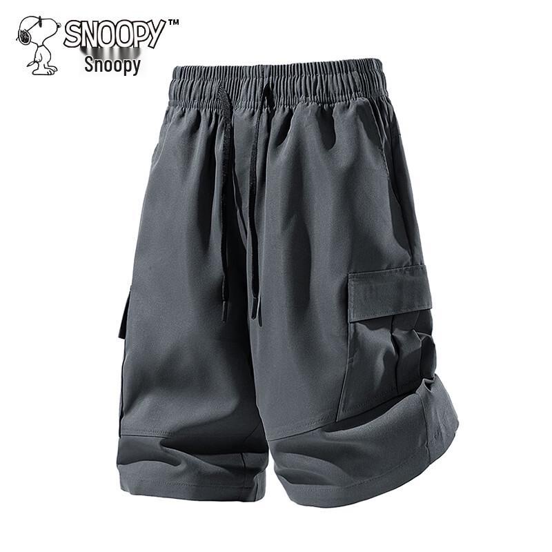 Snoopy Men s Summer Casual Breathable Shorts S