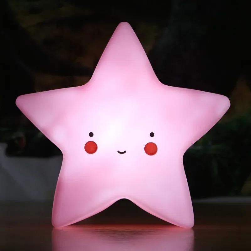 Mini LED Nachtlicht Cartoon Fantasy Stern Mond Innenbeleuchtung Nachttischleuchte Babyzimmer Dekoration Kindergeschenk Spielzeug Nachtlampe