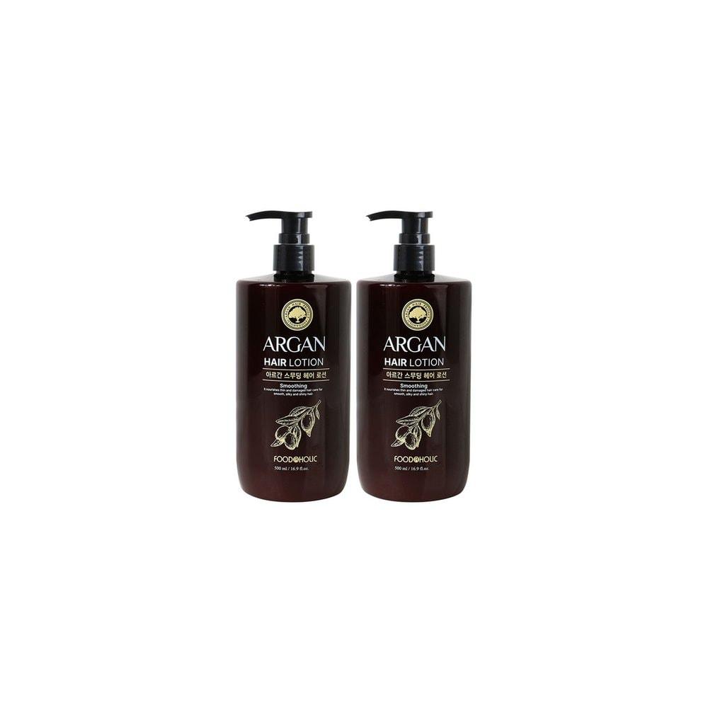(2ea) Foodaholic Argan Smoothing Hair Lotion 500ml
