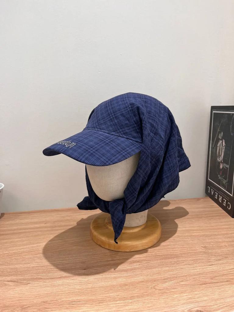 Outdoor Camping Style Sun Protection Hat Jennie Scarf Hat Small Sweet Sunscreen Tie Hat Wide Brim Hat Mesh Cap Lace Cap