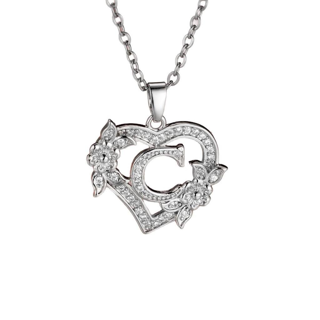 Collana Lettera Inglese a Forma di Cuore - Design alla Moda e Versatile