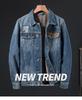 Men's 2025 Loose Fit Denim Workwear Jacket - Spring/Autumn