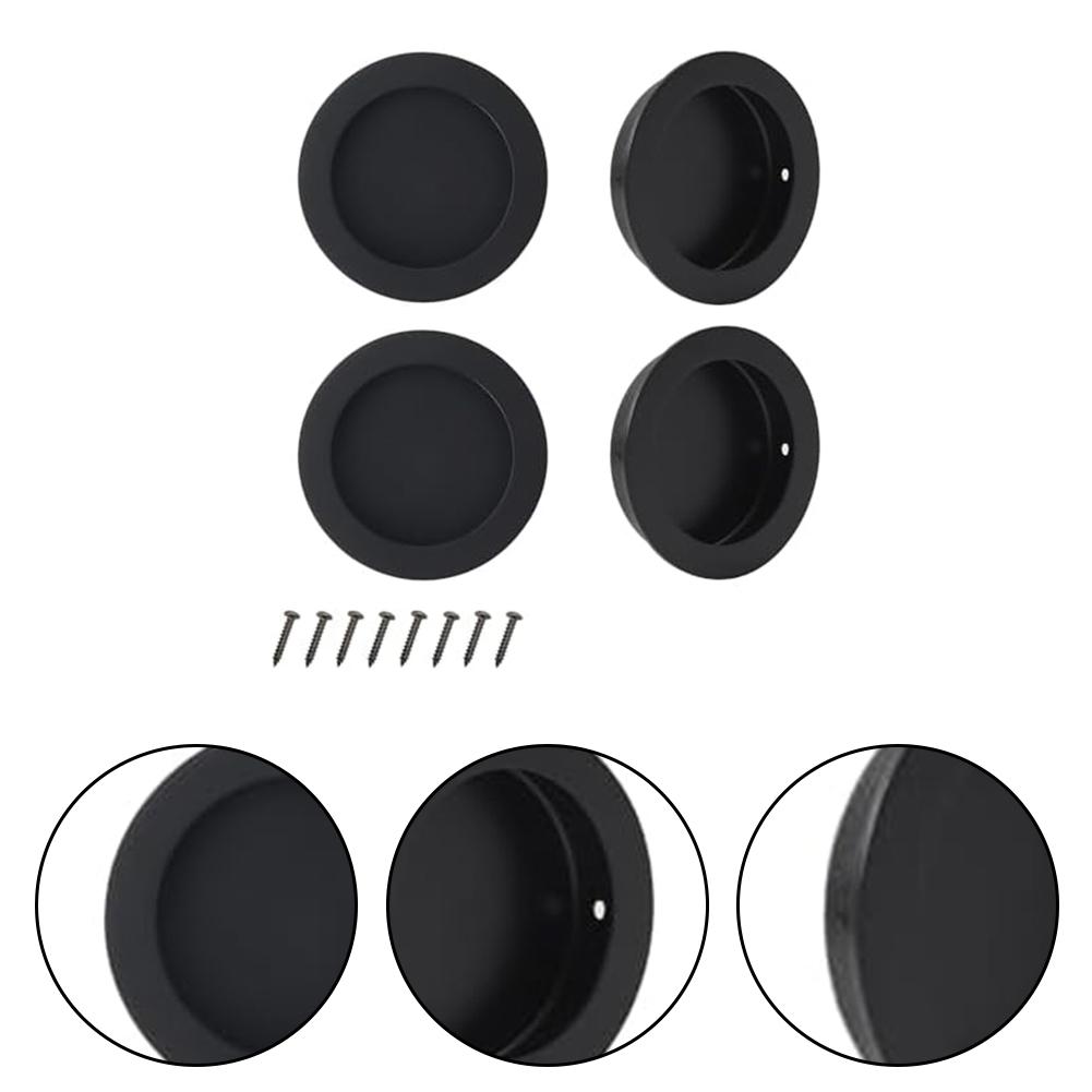 Home Improvement Recessed Door Handle Stainless Steel Handle 70*70mm Durability And Strength Effortless Installation