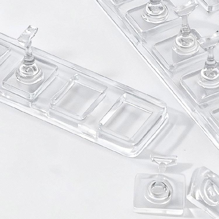 Professional Acrylic Nail Display Stand Transparent Magnetic Free Portable Lightweight Sturdy Support for Artists