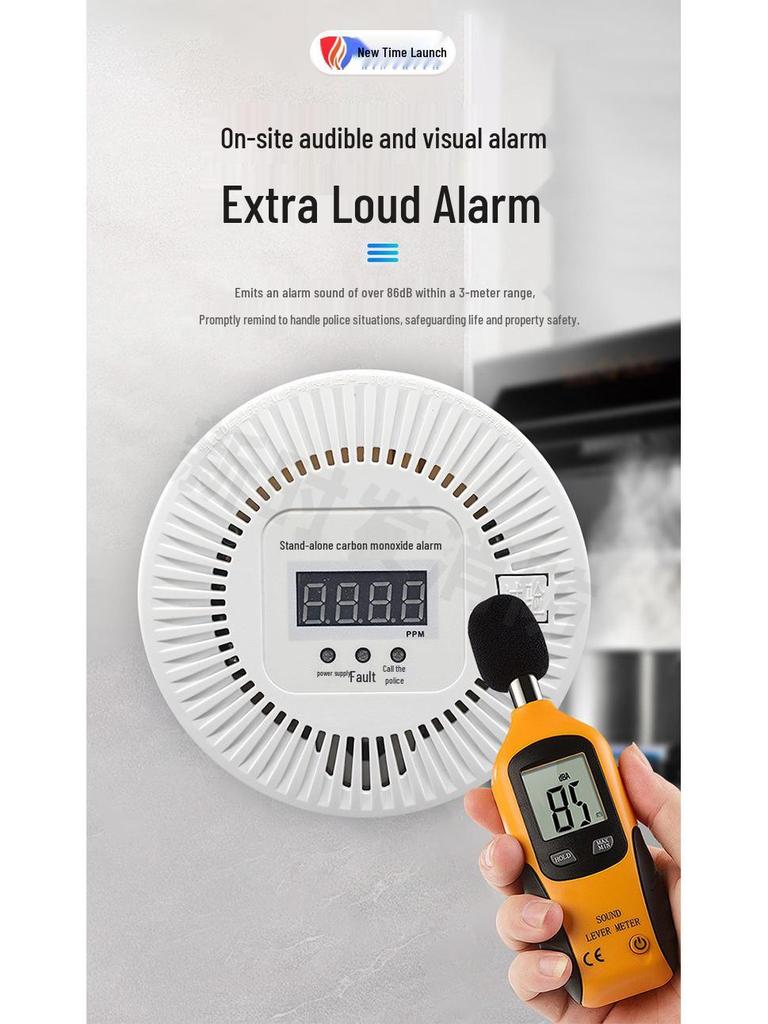 Home & Outdoor Carbon Monoxide Detector with CO and Smoke Detection