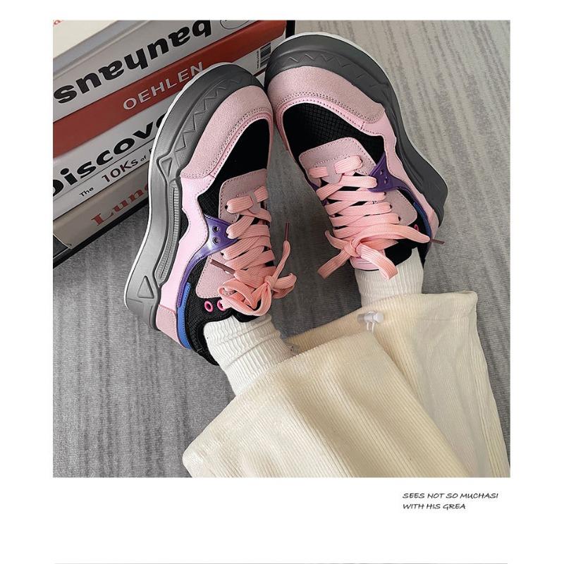 Letní zvyšující pár táta boty Elegantní všestranné studentské tlustá podrážka prodyšné unisex sportovní boty