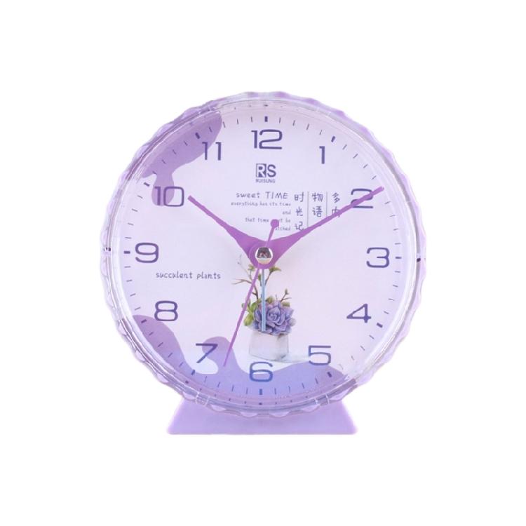 Mute Alarm Clock Battery Operated Student Desk Clock for Bedroom Home Decors