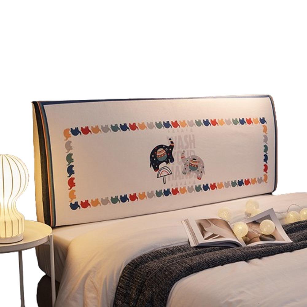 All-inclusive Headboard Cover Elastic Bedside Cover Washable Protective Cover  Home Room Decor