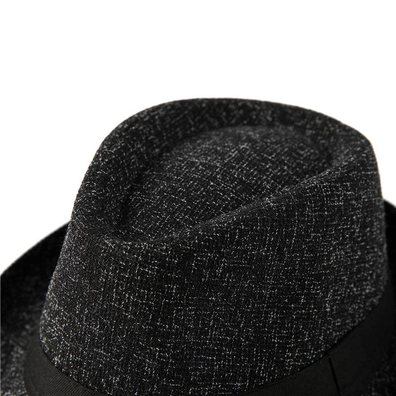 Top Hat Men's Vintage Jazz Hat Spring Summer Autumn Suit Hat British Gentleman's Hat