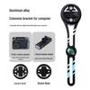 Adjustable Aluminum Bike Computer & Light Mount with Compass for Road Cycling