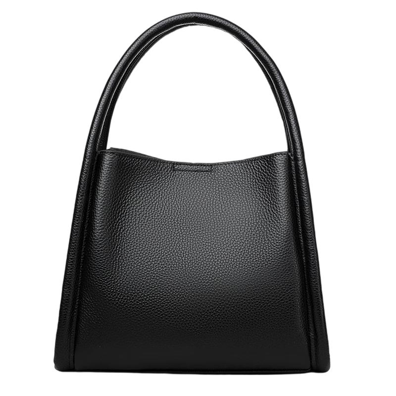 Женская сумка-ведро из натуральной кожи FOXER