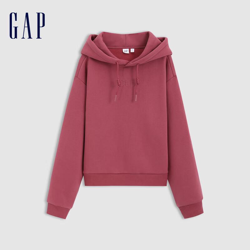 Gap Women's Fleece Lined Logo Drawstring Hoodie