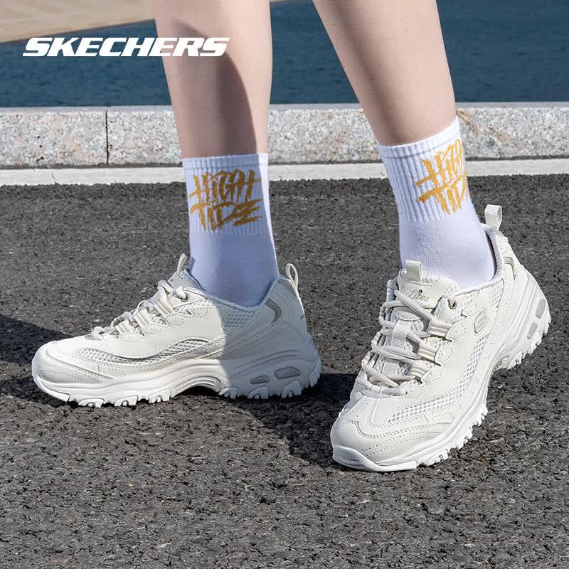 Skechers Women s Panda Platform Casual Sneakers US 8 грязно-белый