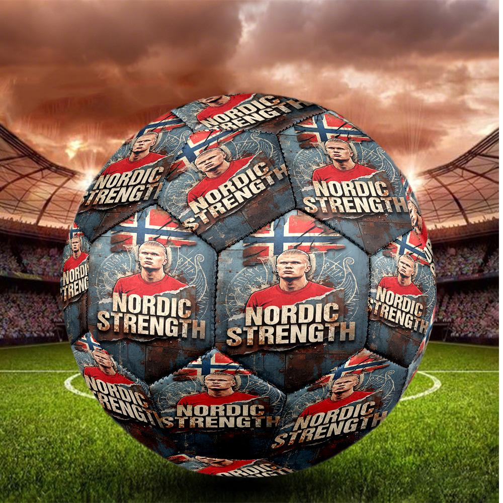 Erling Haaland Size 5 Football High Elastic Soccer Ball For Outdoor Competition Daily Training Play
