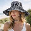 Black Dot Bucket Hats Leopard Print Sun Hat Versatile Big Brim Hat  Outdoor Beach Vacation Wear