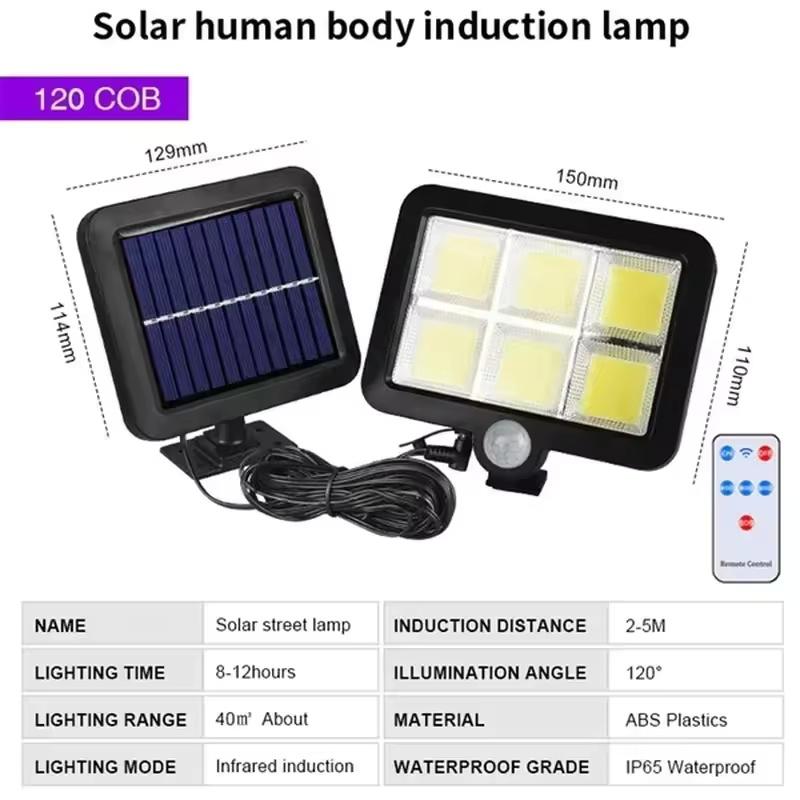 1Pcs Solar Sensor Split Wall Lamp 3 Mode Waterproof Motion Garden Street Lights Solar Lamp Garden Light