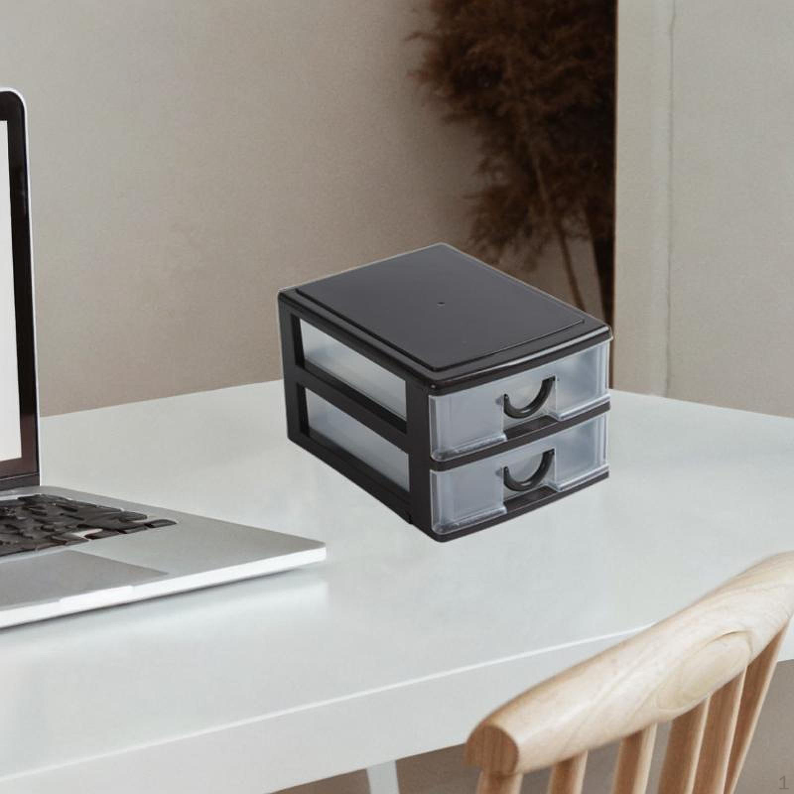 

Настольный стеллаж для хранения ящиков, органайзер для экономии места, контейнеры для документов 2 Layers коричневый