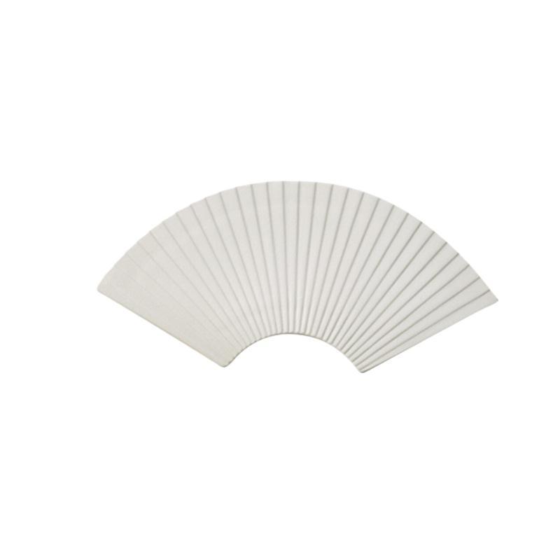 1pcs Fan-shaped Striped Shaped Plate Japanese Sushi Ceramic Dessert Plates Home Creative Platter Commercial Hotel Table Setting