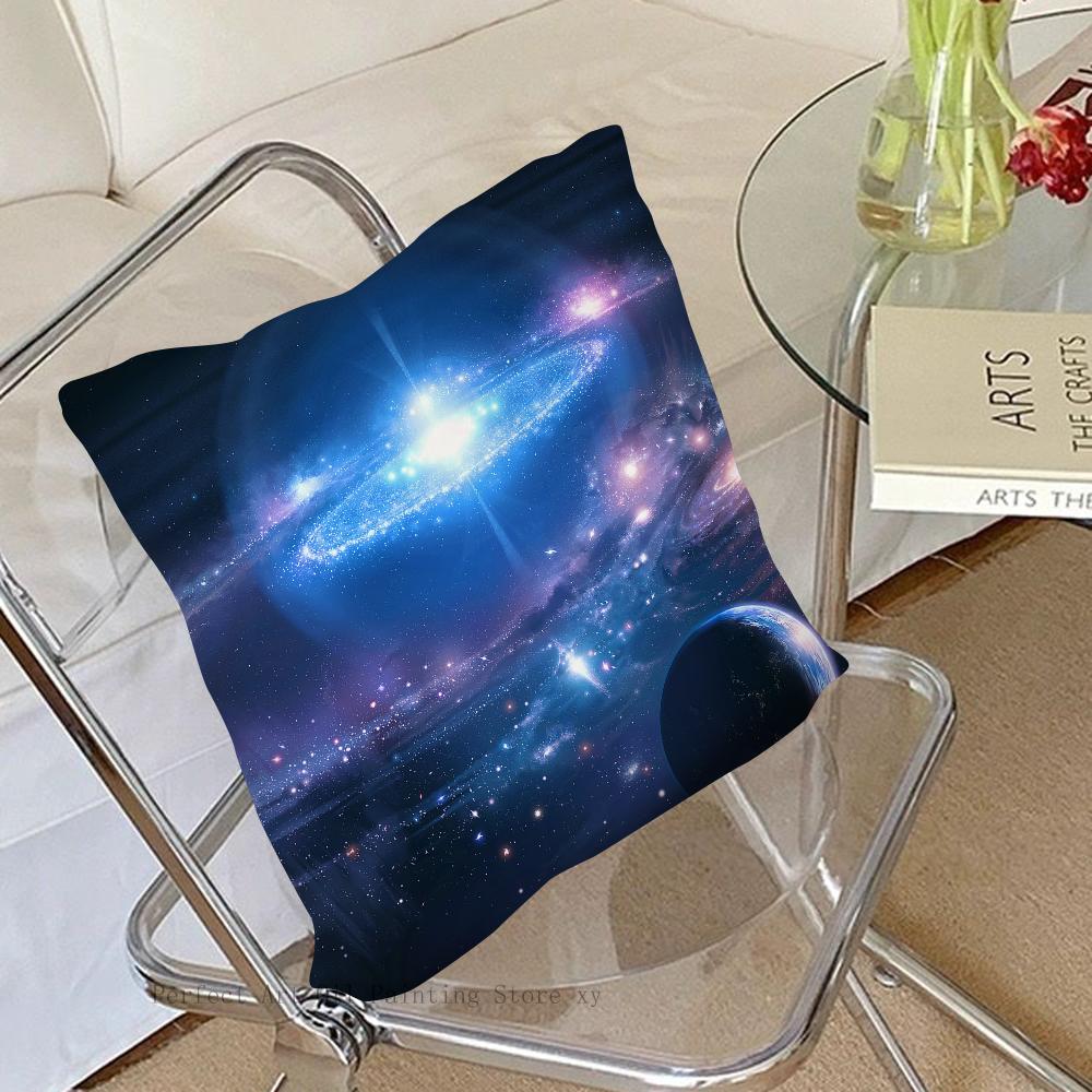 3D Planet Wunderschöne Sternenhimmel Kissenbezug Quadratisches Kissen Schlafzimmer Sofa Freizeit Komfort Kissen Auto Wohnzimmer Heimdekoration