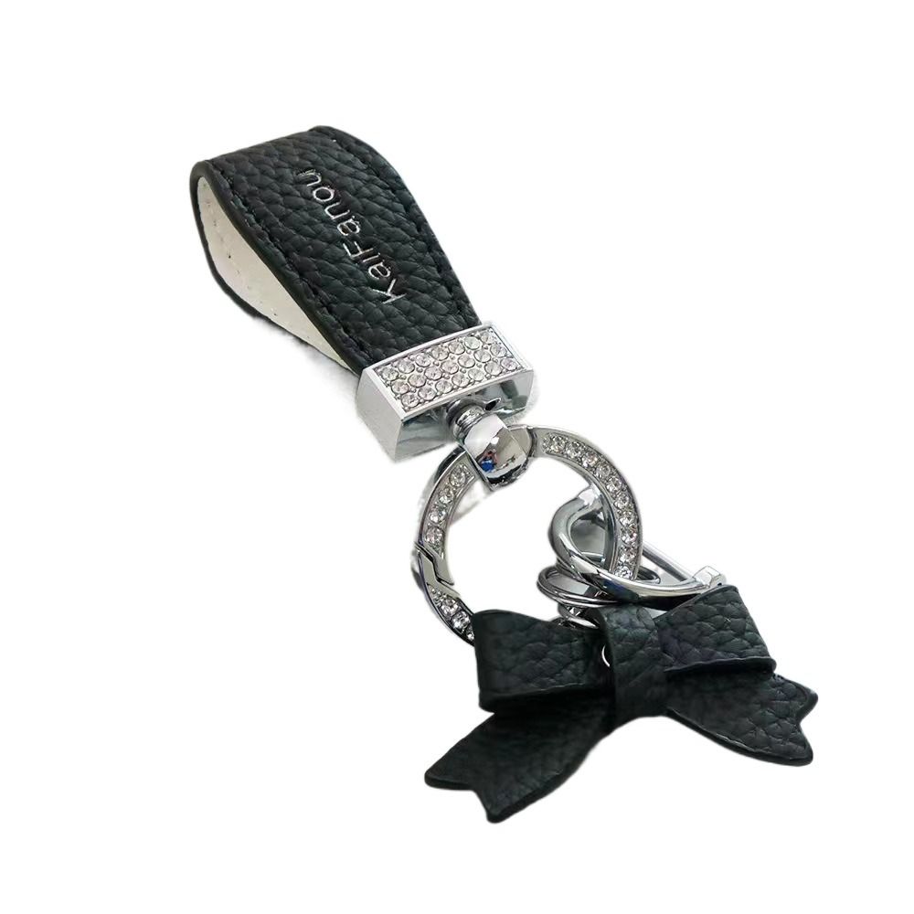 Ladies Bag Fashion Decoration Luxury Genuine Leather Keychain  Women Gift