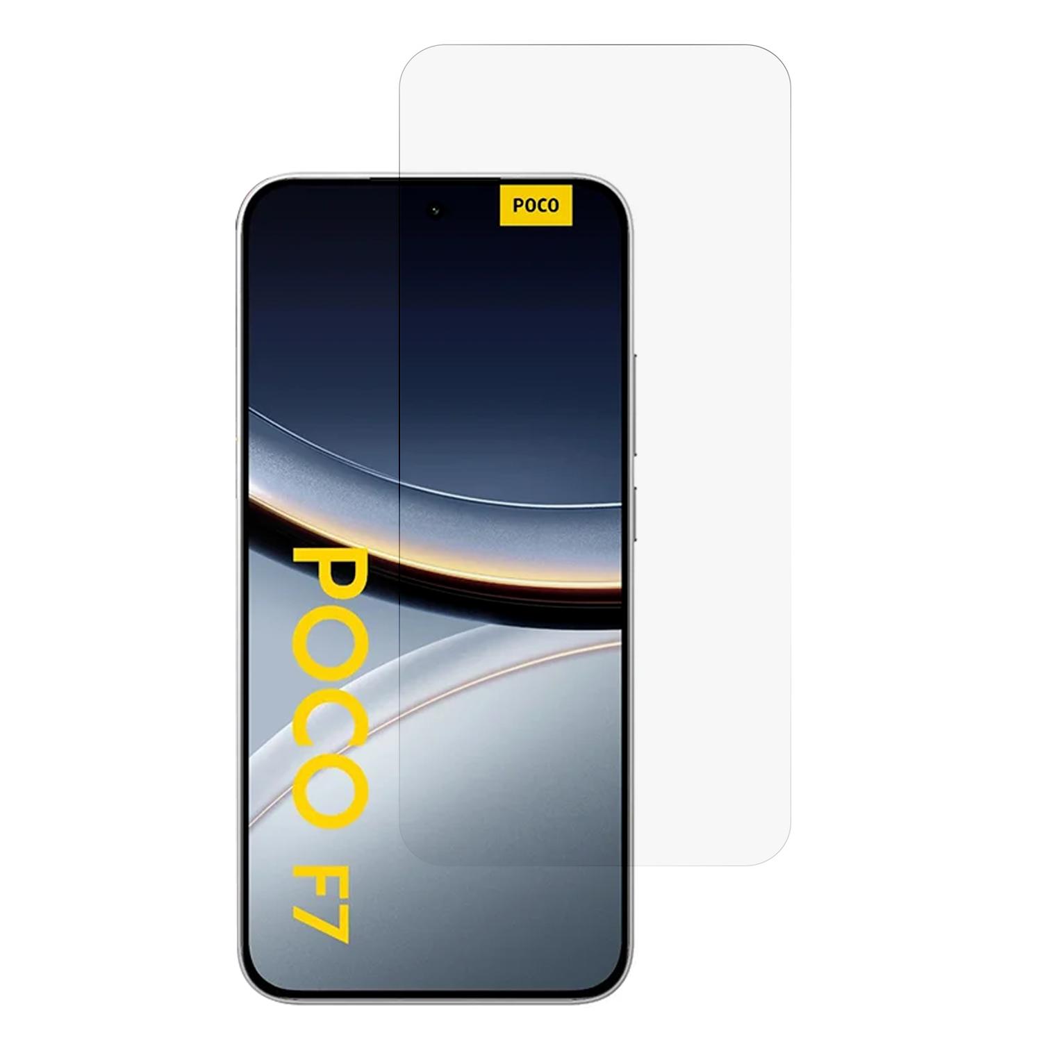 

Для Xiaomi Poco F7 5G/Redmi Turbo 4 Pro 5G Защитное стекло для экрана Высокоалюминиевая силиконовая пленка 2.5D Арочная кромка A