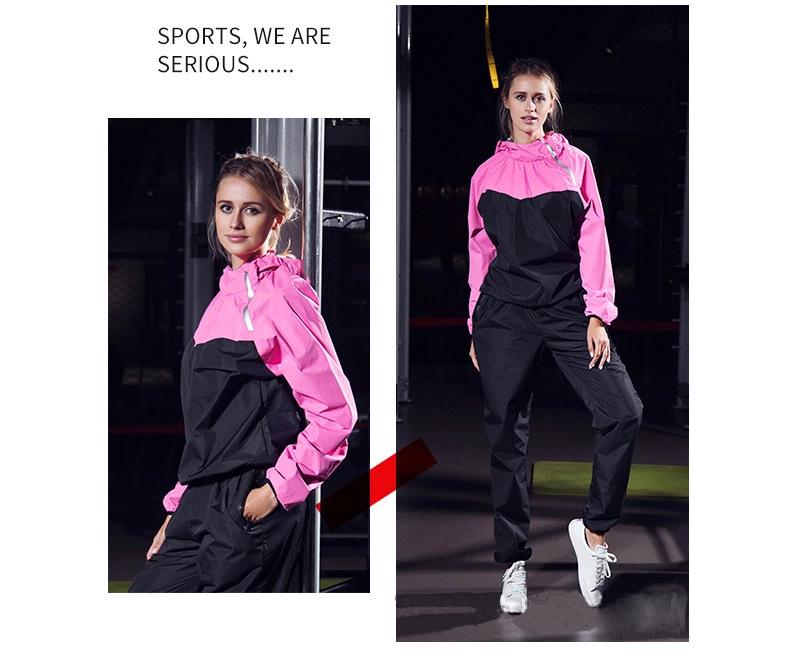 Zestaw dresowy premium z kapturem: Unisexowy dwuczęściowy strój do treningu i fitnessu