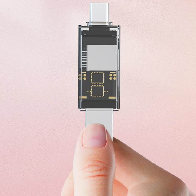Efficient USB 3.0 SDTF Card Reader with Two Slots and Type C Interfaces for Enhanceds Data Management on the Go