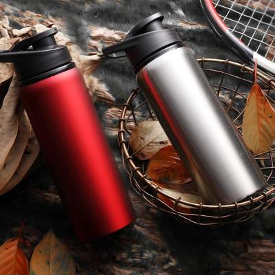 Single Layer Non Insulated Sports Water Bottle Made of Stainless Steel with Frosted Surface