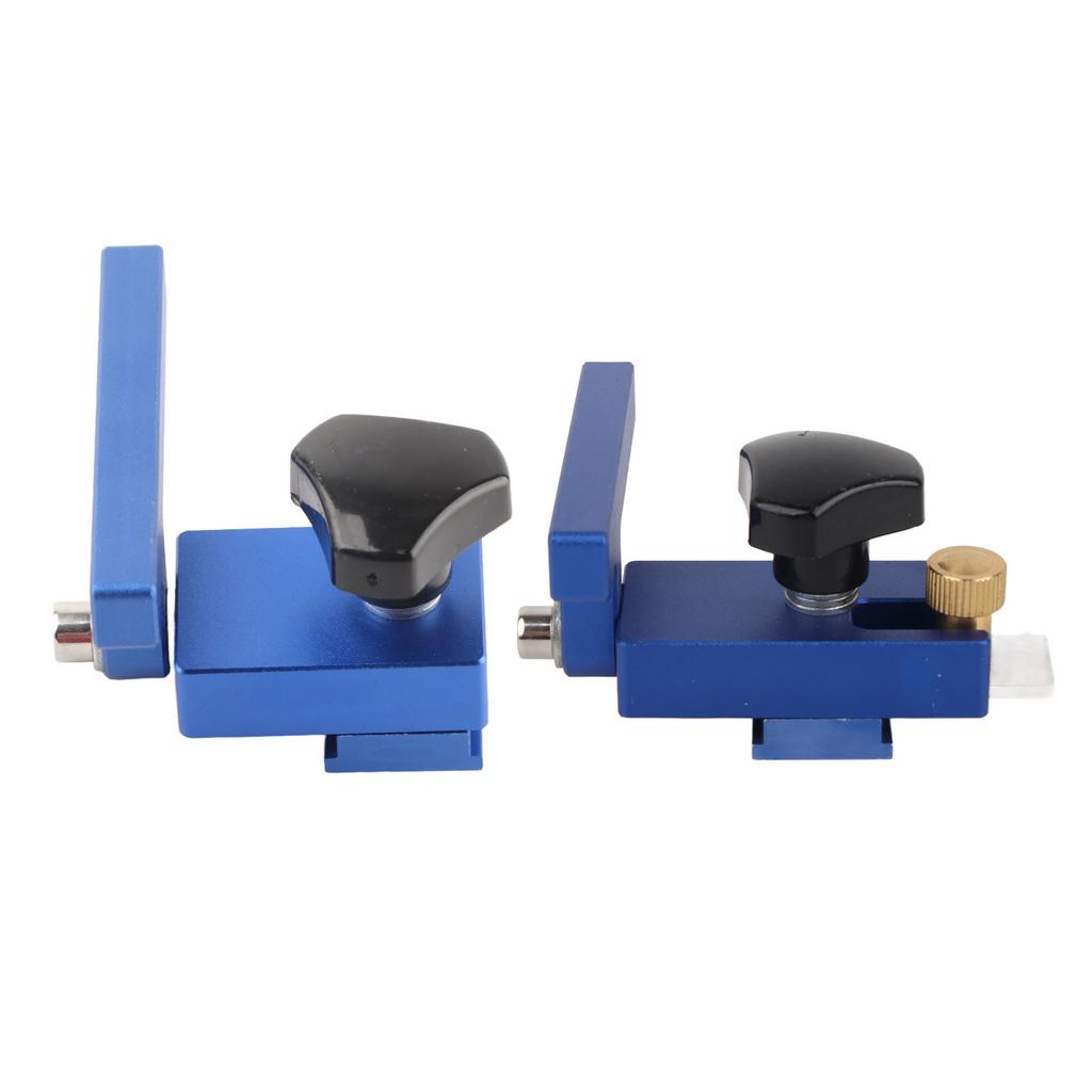 Aluminum Alloy T Track Stop Tool Fence Limit Aluminum Alloy Standard T Track Stop Tool Corrosion Resistant for Carpenter
