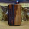 Hand-Carved Natural Peach Wood Lightning-Struck Pendant for Men and Women