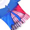 19785 Kids Girls Lily Lovebraids Blue Print Long Sleeves T-shirt Top Trousers Sets