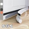 Leather Back Adhesive Door Bottom Sealing Strip Door Seam Windproof Strip Self-adhesive Single Door Bottom Strip Insect  Strip
