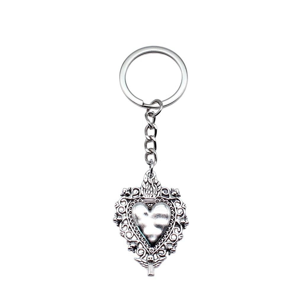Souvenir Gift Couple Keychain Kiss Charm Lover Key Ring 28mm Ring