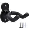 Gitarren Wandhalter Haken Akustik E-Gitarre Bassgitarre Wandhaken Halter Schwarz Metall Halter Hänger