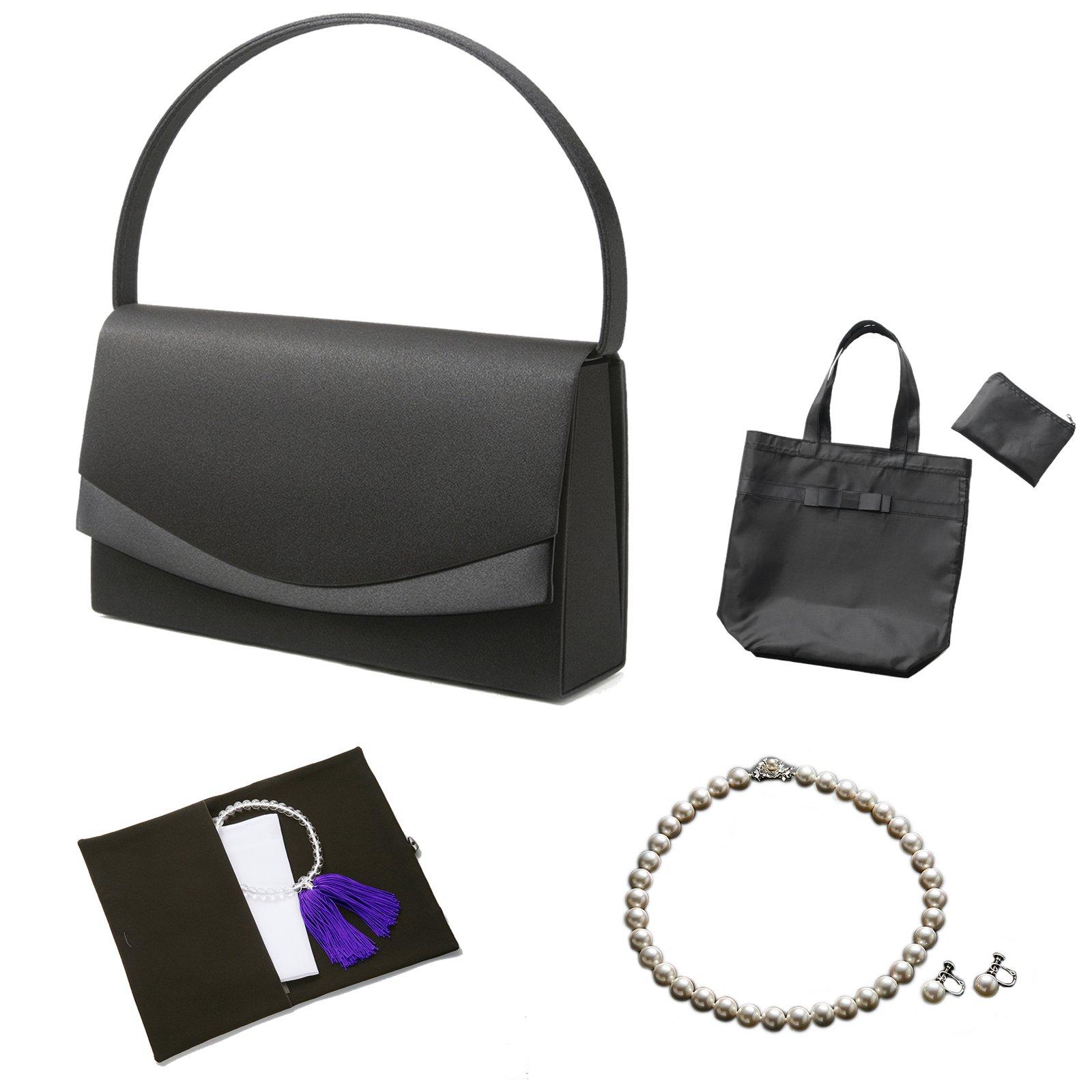 

Formal prayer tote 1 [Margaret Gold] bag, necklace, earrings, handkerchief, beads, [7-piece set] E/M