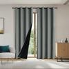 1pc Solid 100% Blackout Curtains with Grommets,  Curtains for Living Room, Bedroom