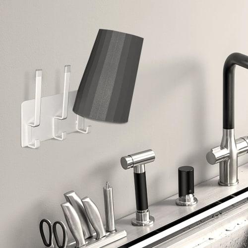 IDEA PLAZA Magnetic Glass & Mug Holder, Cup Stand, Bottle Drainer, Cup Holder, Floating Storage, Kitchen Storage, Next to Refrigerator, Easy Installat