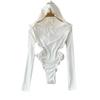 INS Fashion Style T-Shirt Lace Lace Slim Fit Bodysuit