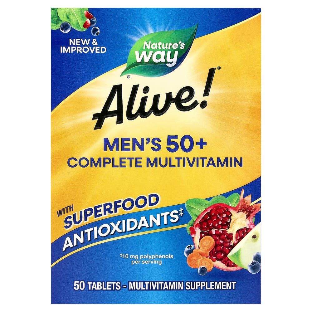 Nature's Way Alive! Men's 50+ Complete Multivitamin, 50 Tablets